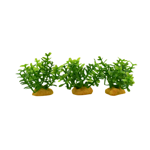 Yusee Aquarium Decorations - Artificial Plant 70605B-3 [Height:3"]