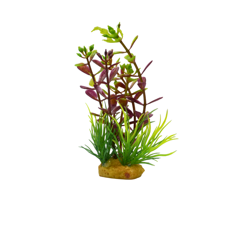 Yusee Aquarium Decorations - Artificial Plant [MOQ 4pcs] [Height:4"]