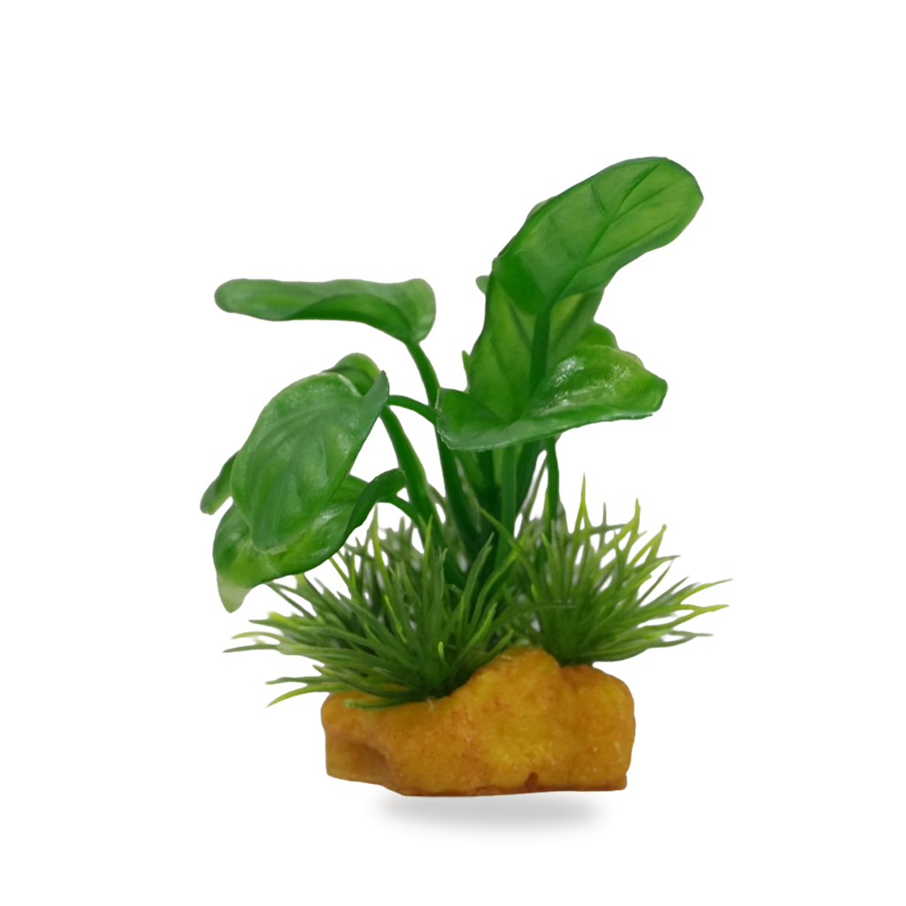 Yusee Aquarium Decorations - Artificial Plant [MOQ 6pcs] [Height:4"]