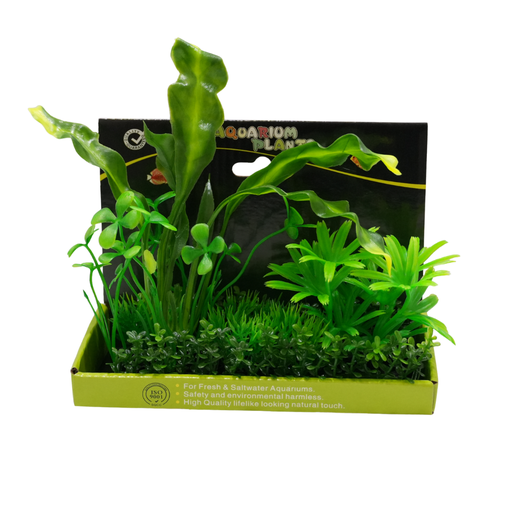 Yusee Aquarium Decorations - Artificial Plant YM-0204 [Height:15cm]