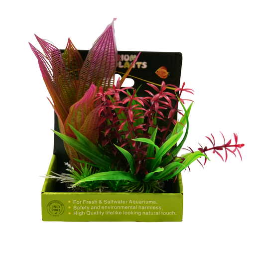 Yusee Aquarium Decorations - Artificial Plant YM-2601 [Height:15cm]