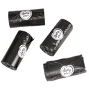 Duvo+ Classic Poo Bag Black 16 x 20pcs [Count - 16]