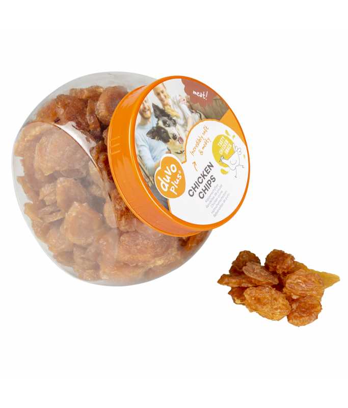 Duvo+ Meat! Chicken Chips 500G - ± 218St[Weight - 500g] 