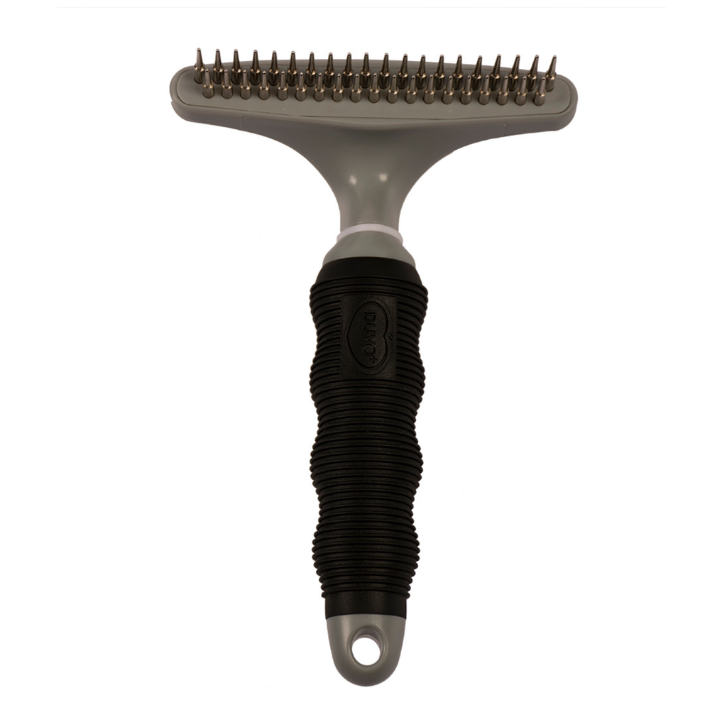 Duvo+ Dematting Rake 20+19 Pins Black/Grey