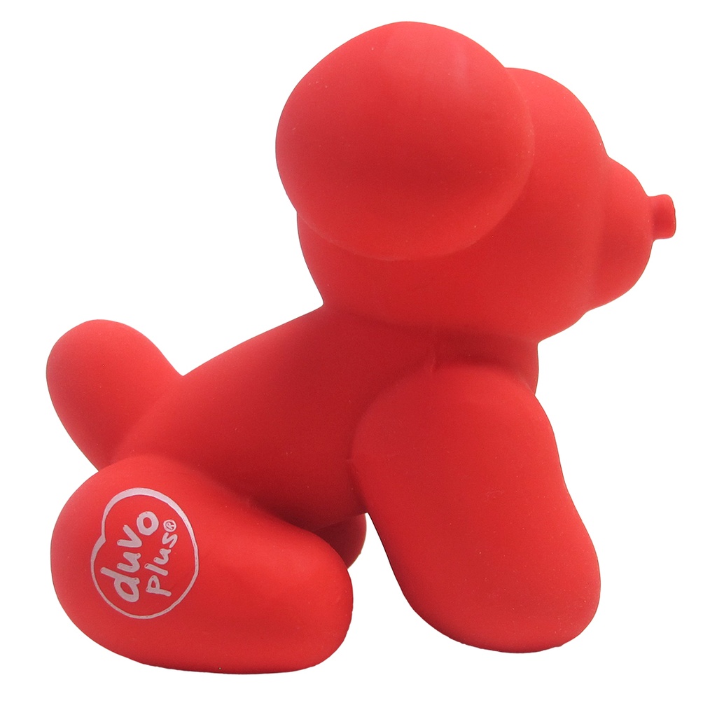 Duvo+ Latex Balloon Pug 9.5X6X8.5Cm Red 