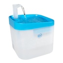 Duvo+ Transparent Drinking Fountain 16.5X16.5X21cm Blue/White