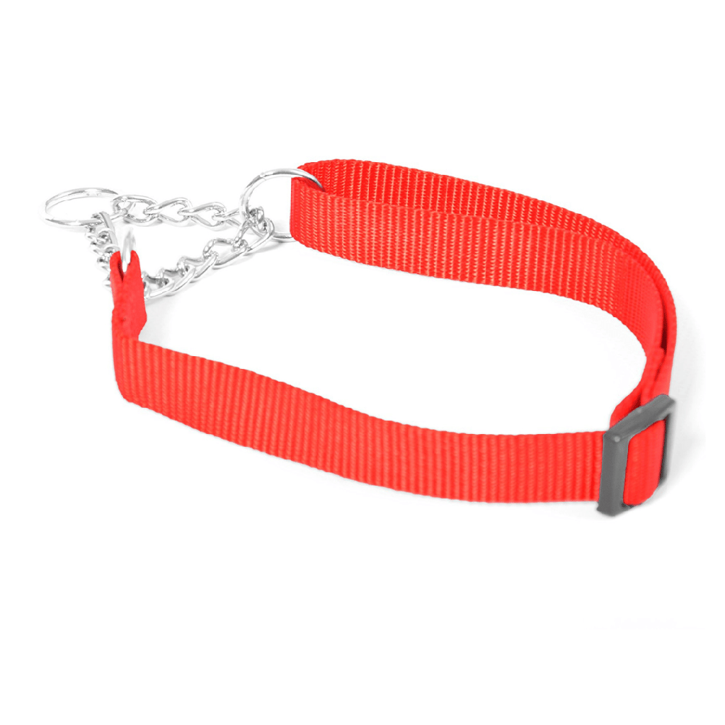 Duvo+ Nylon Semi Choke Collar 35-55cm/20mm Red