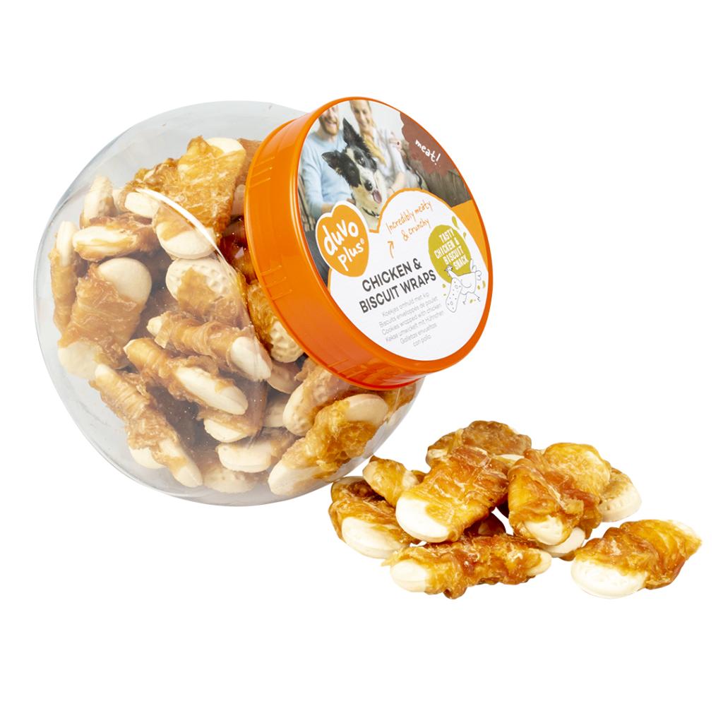 Duvo+ Meat Chicken & Biscuit Wraps 400g 