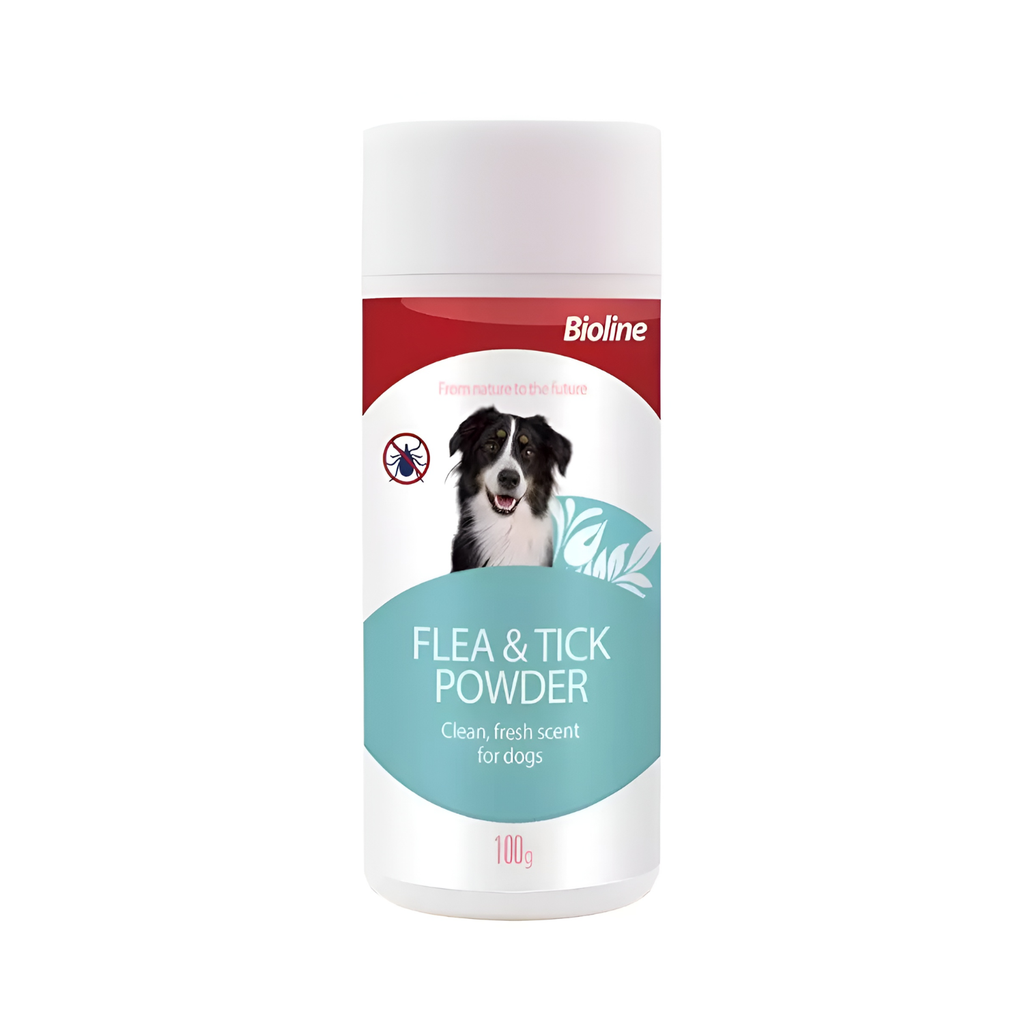 Bioline Flea & Tick Powder For Dogs [Volume - 100g] 