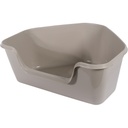 Moderna Hy Fit Cat Litter Box- Warm Grey, L 66 x W 55 x H 25.4 cm  