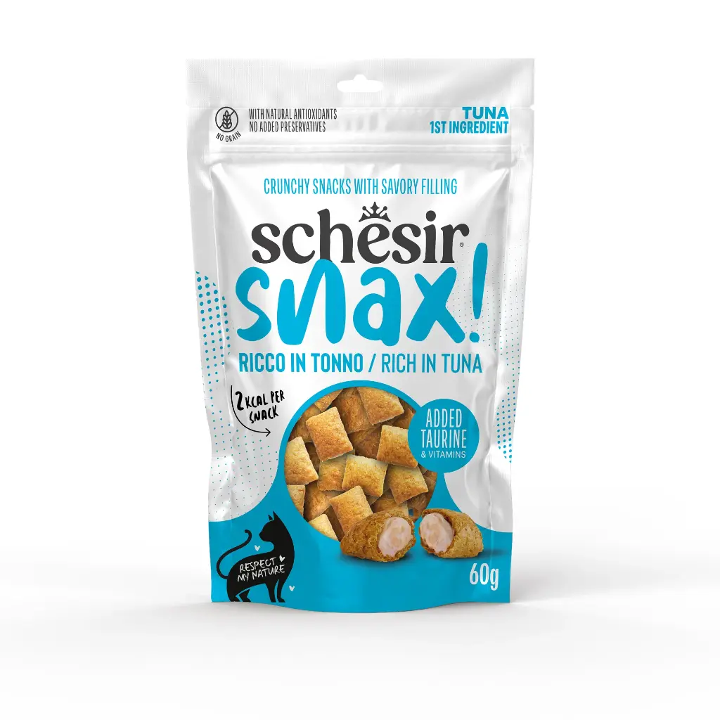 Schesir Snax! Crunchy & Creamy Cat Snack 60g-Tuna