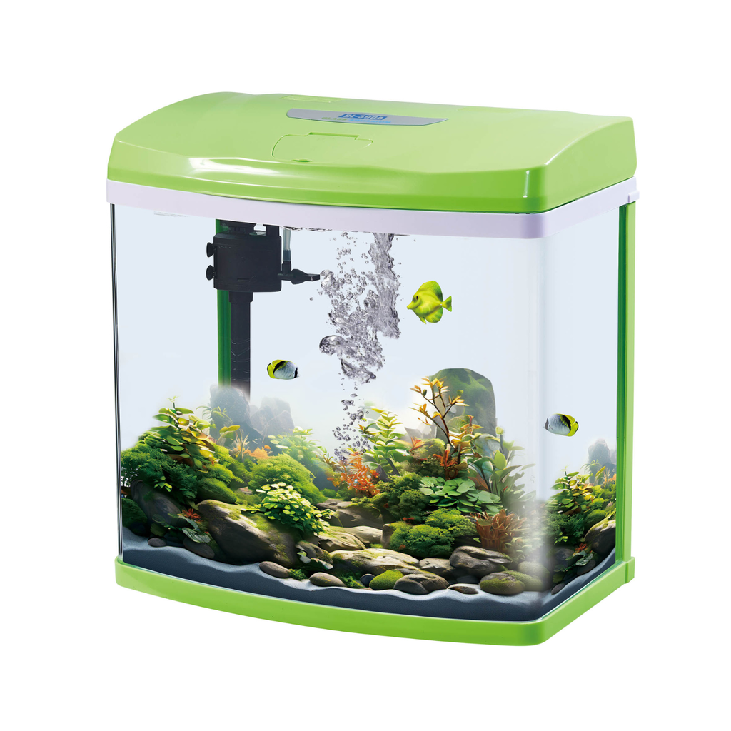 Karis Glass Aquarium BL-310A - [30x21x30.5cm, Color - Green]