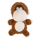 Duvo+ Plush Wildlife Monkey Crackle Dog Toy 22x13x26cm - Brown 