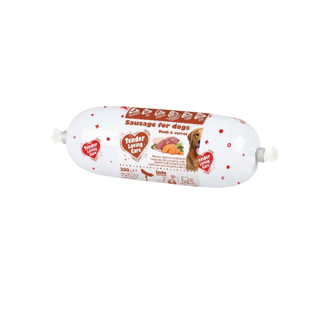 Duvo+ Sausage For Dogs - 200g [Duck & Carrot] 