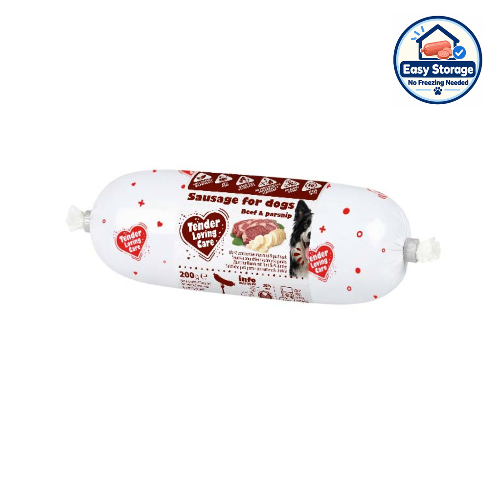 Duvo+ Sausage For Dogs - 200g [Beef & Parsnip] 