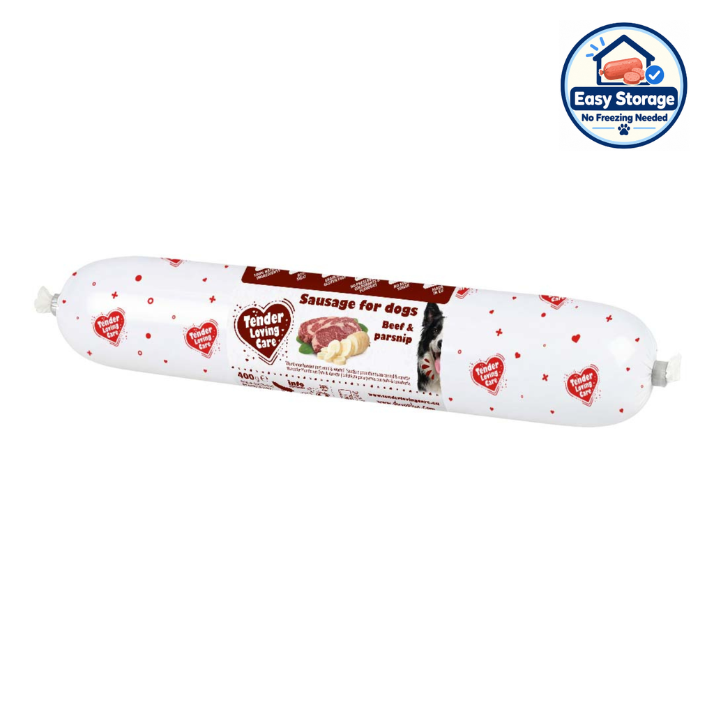 Duvo+ Sausage For Dogs - 400g [Beef & Parsnip] 