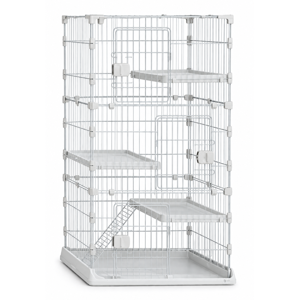 Dayang Deluxe & Premium Cat Multi-Layer Play House (C76-3) - 76 x 52 x 130.6cm - White