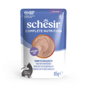 Schesir Complete & Balanced Nutrition Wet Cat Food in Mousse Pouch- Tuna With Whitebait 85g [MOQ:12pcs] 