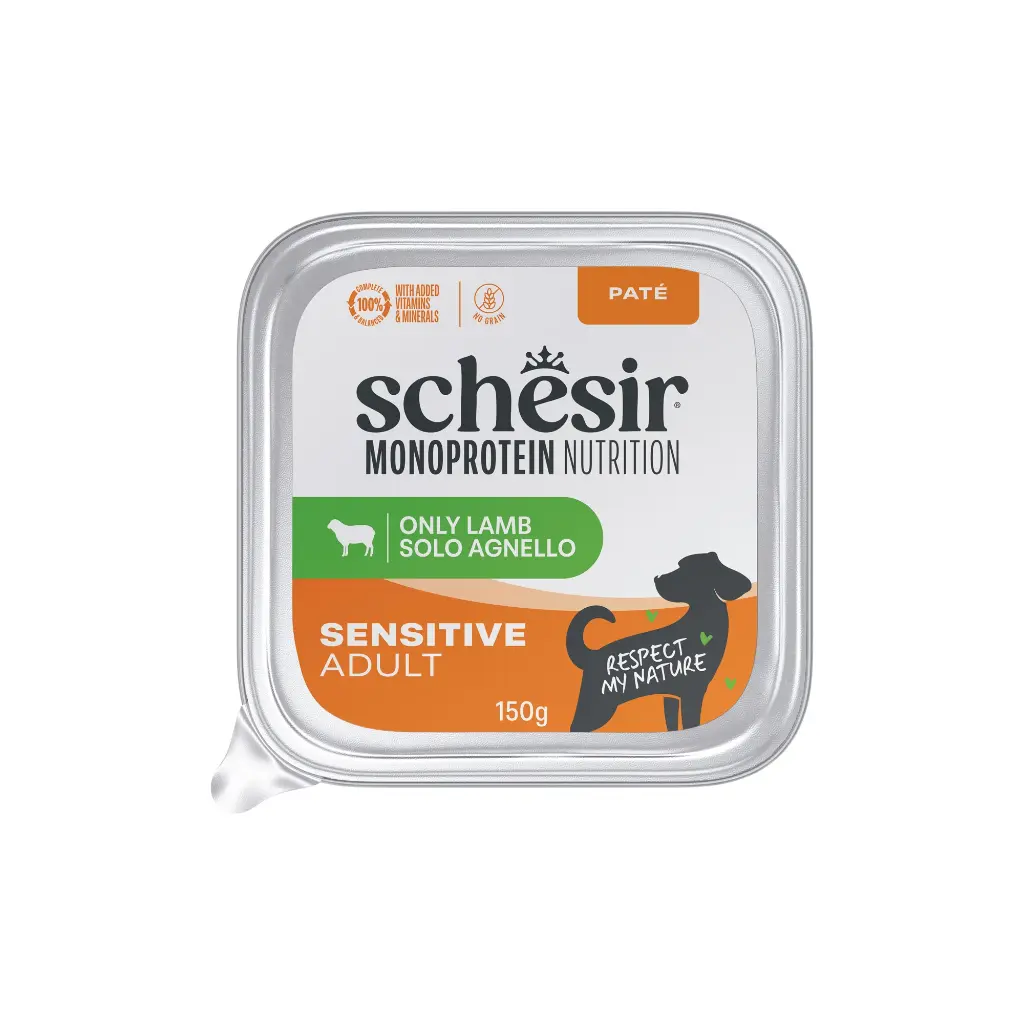 Schesir Monoprotein Wet Food For Adult Dog- Lamb - 150g [MOQ 10pcs] 