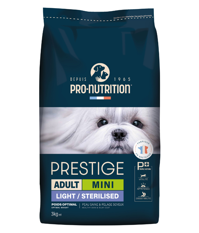 Pro nutrition Prestige Dog Adult Mini Light Sterilised 3Kg