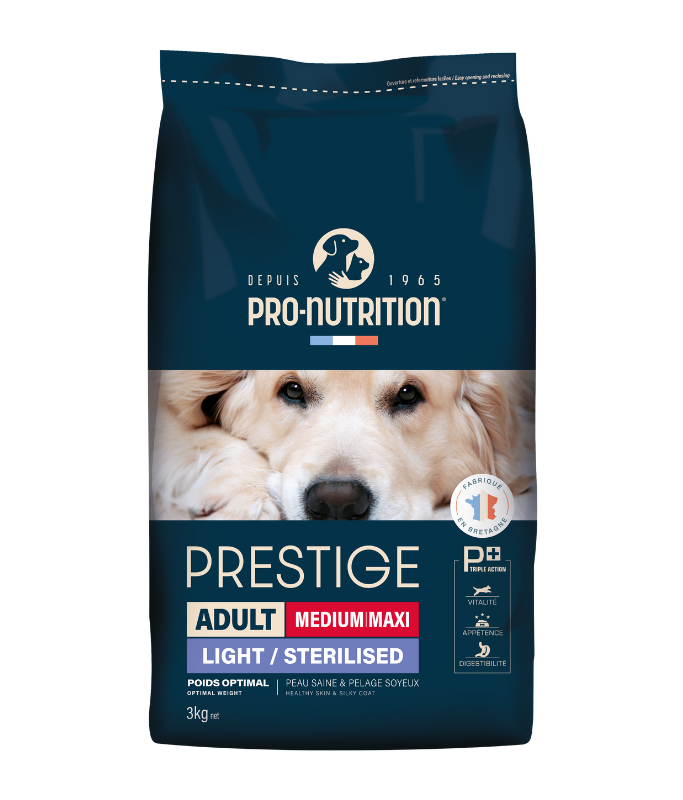 Pro nutrition Prestige Dog Adult Medium/ Maxi Sterilised 3Kg