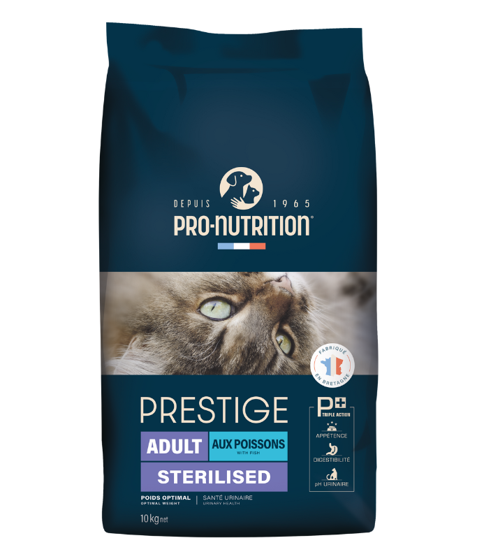 Pro nutrition Prestige Cat Adult Sterilised Fish 10Kg