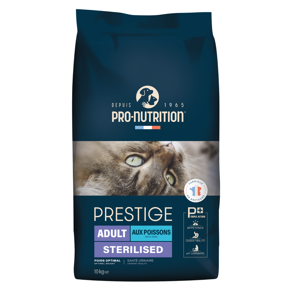 Pro nutrition Prestige Cat Adult Sterilised Fish 10Kg