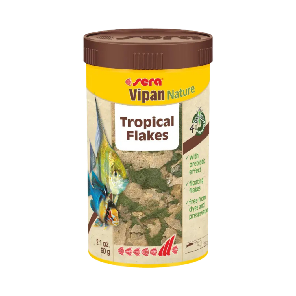 Sera Vipan Nature Tropical Flakes[Weight - 60g, Volume - 250ml]