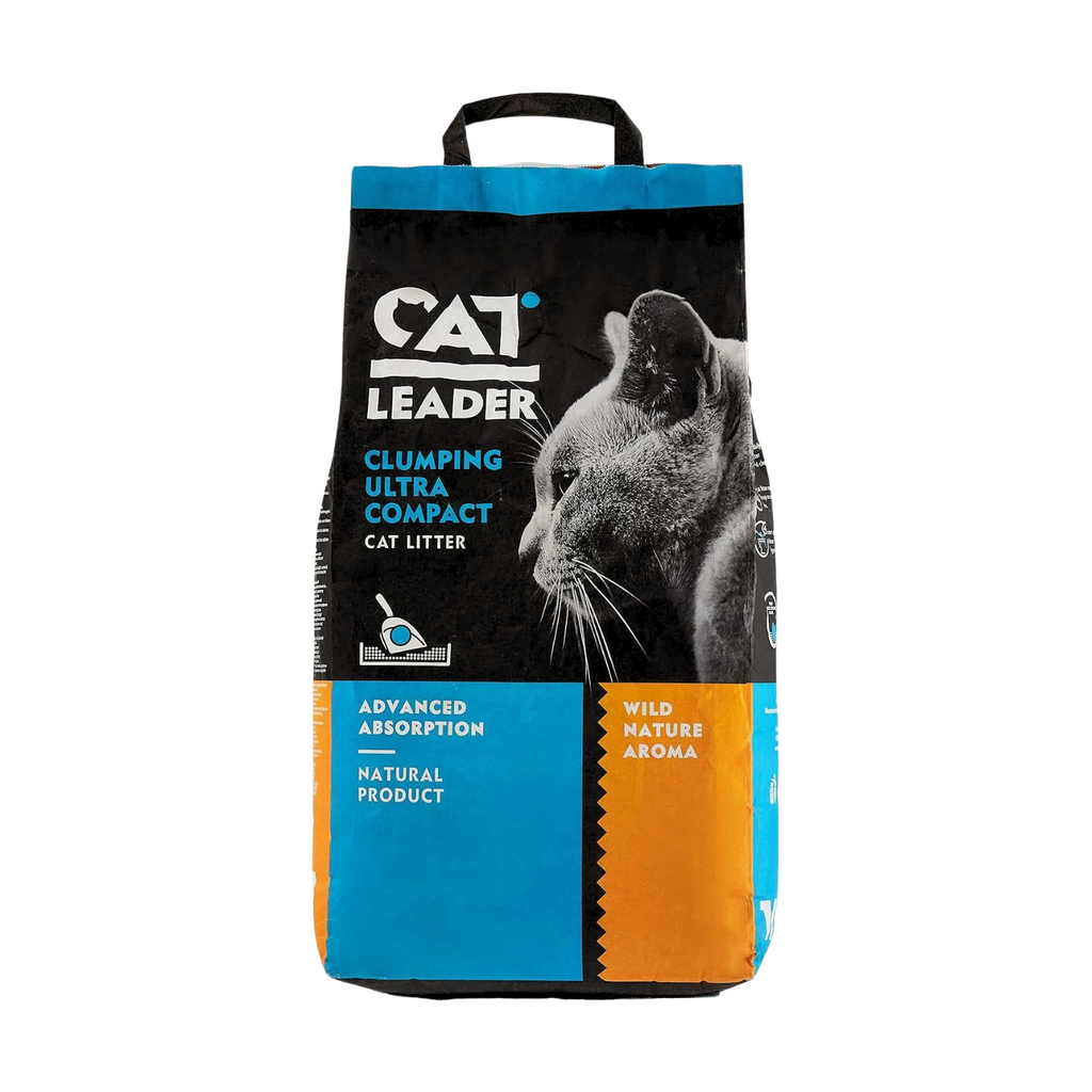 Geohellas Cat Leader Clumping Ultra Compact Cat Litter[Flavor - Baby Powder, Weight - 5kg]