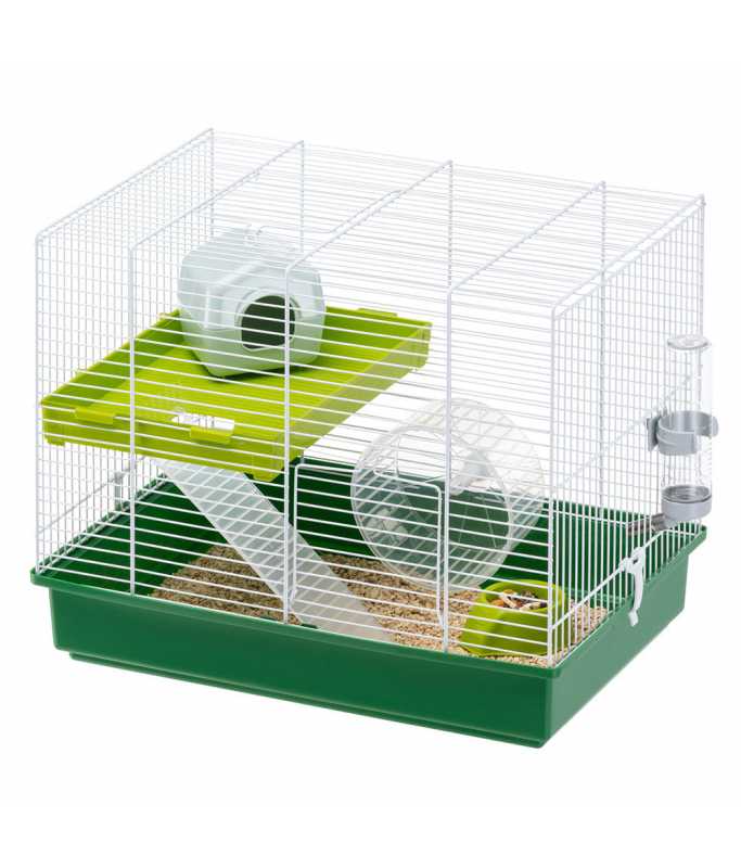 Ferplast Cage Hamster Duo Two-Floors Hamster Cage White 46 x 29 x h 37,5 cm