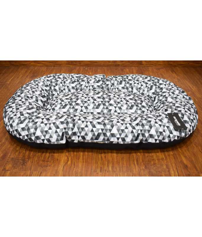 Empets Pontoon Cushion Modern[Texture - Printed Black & White, Dimension - 80x50cm]