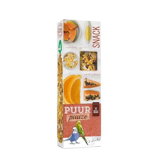 Witte Molen Puur Pauze Budgie Stick Papaya&Orange[Weight - 60g]