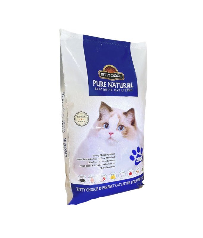 Kitty Choice Pure Natural Bentonite Cat Litter Mixed Fragrance , 20kg[Weight - 20kg]