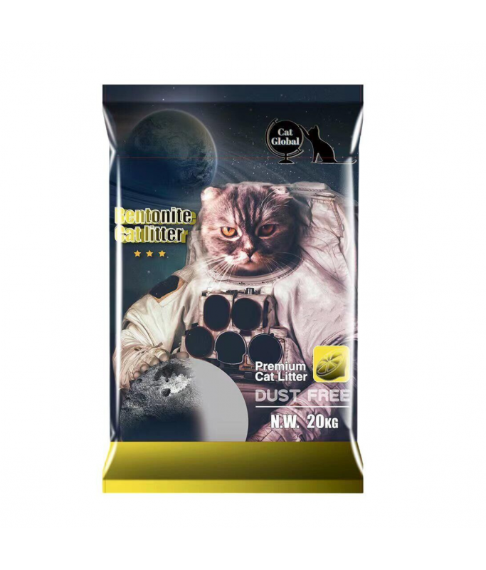 Cat Global Premium Bentonite Cat Litter 20kg[Flavor - Lemon]