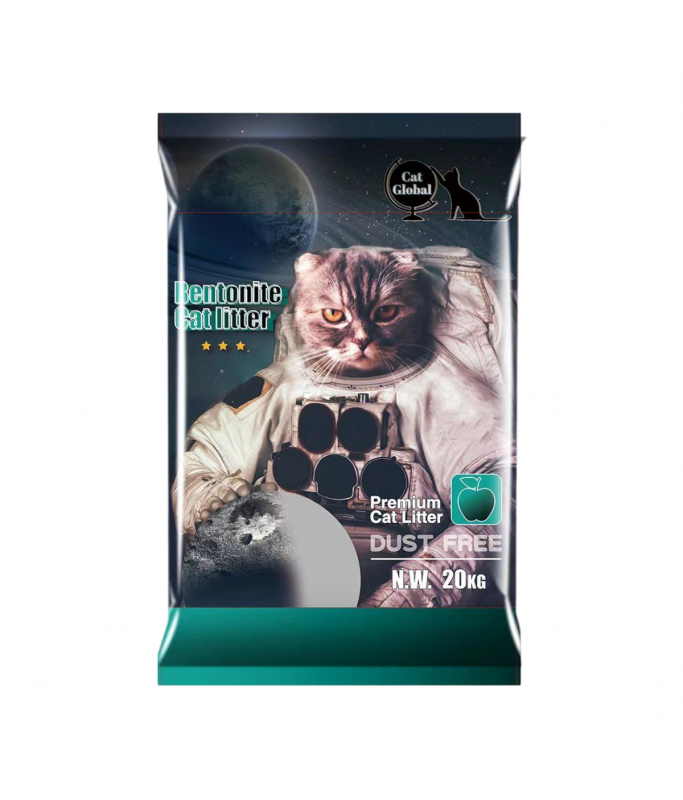 Cat Global Premium Bentonite Cat Litter 20kg[Flavor - Apple]