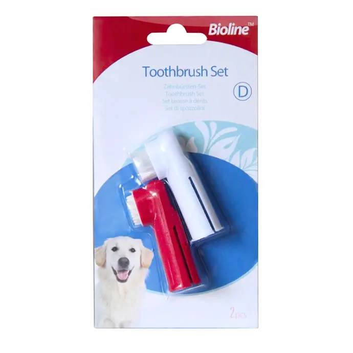 Bioline Finger Tooth Brush Set[Weight - 100g, Count - 2]