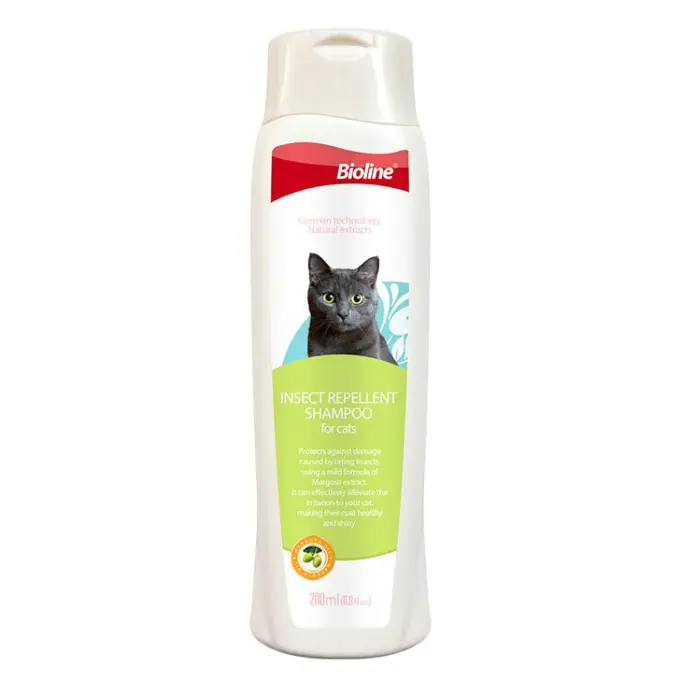 Bioline Insect Repellant Shampoo for Cats 200ml[Volume - 200ml]