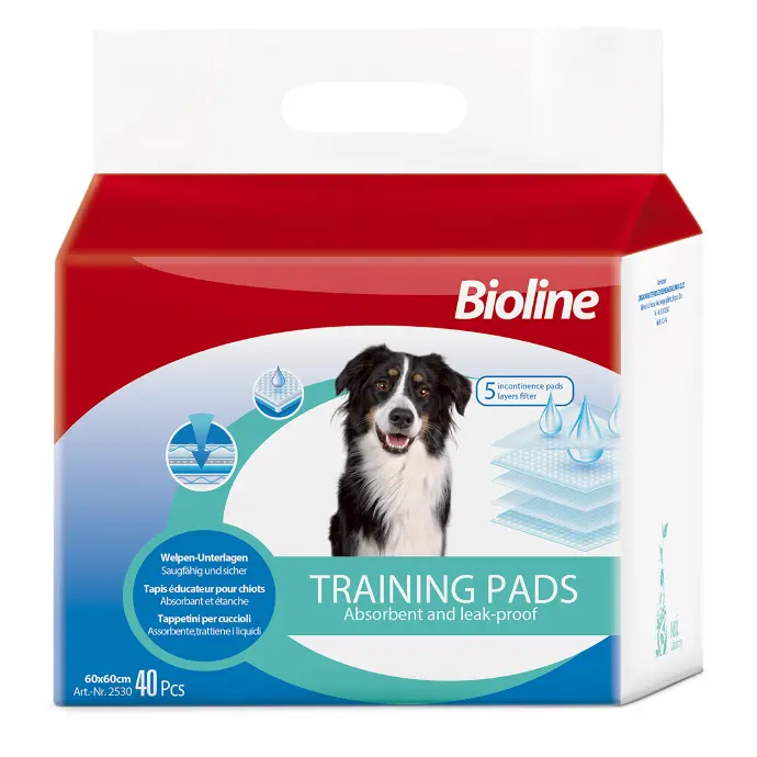 Bioline Training Pet Pad 60x60cm, 40pcs[Count - 40]