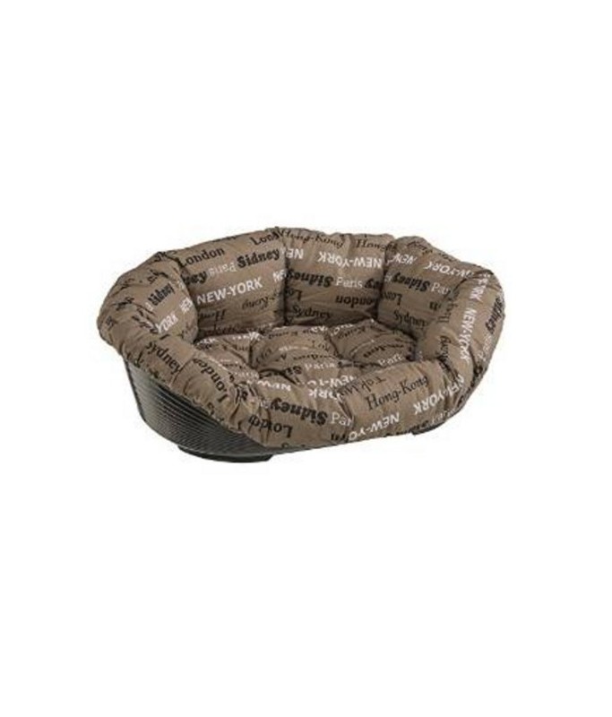 Ferplast Sofa Plastic bed with cotton cushion[Dimension - 114x83x37cm]