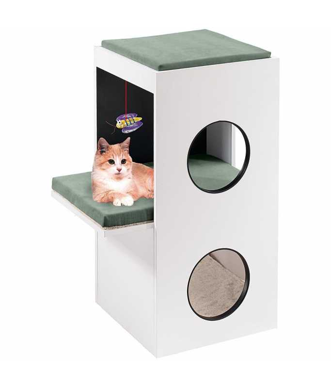 Ferplast Cat Tree Blanco - 40 x 55 x h 80 cm