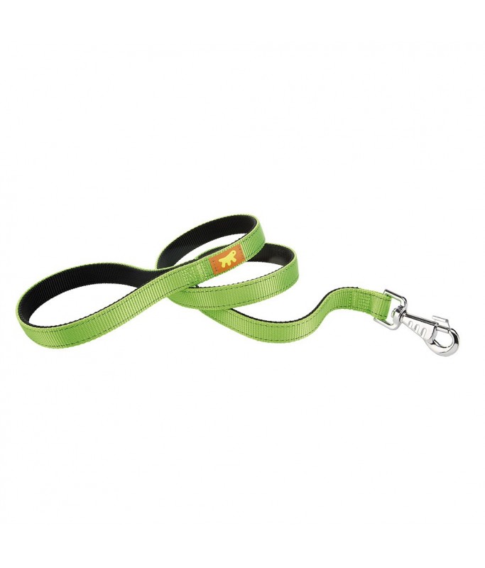 Ferplast DUAL G COLORS Nylon Dog Leash[Color - Green, Dimension - 25mm x L 110cm]