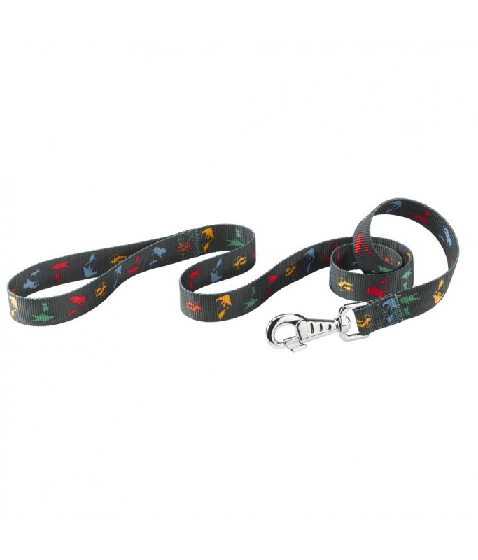 Ferplast Club G Lead Circus[Color - Black, Dimension - 15mm x L 120cm]