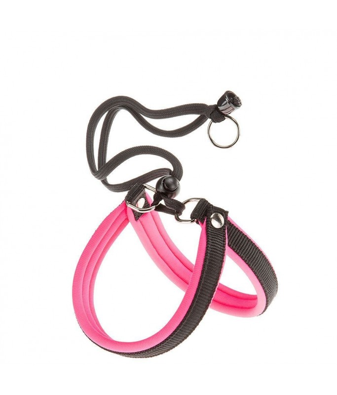 Ferplast AGILA FLUO 1 Harness  (26-38cm x 15mm)[Color - Pink, Dimension - 26-38cm x 15mm]