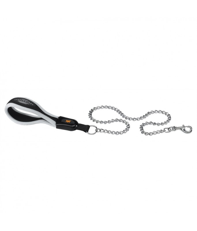 Ferplast Ergocomfort Metal GM Leash With Ergonomic Handle and Chromed Metal Chain[Dimension - 20mm x L 105cm]