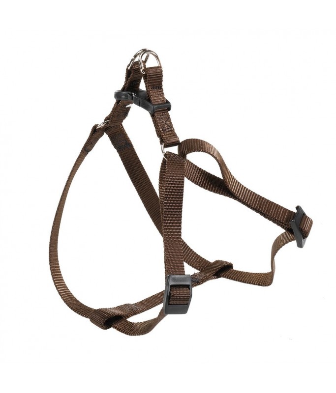 Ferplast Easy P Nylon Dog Harness[Color - Brown, Dimension - 63-94cm x 25mm, Size - XL]
