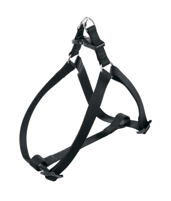 Ferplast Easy P Nylon Dog Harness[Color - Black, Dimension - 63-94cm x 25mm, Size - XL]