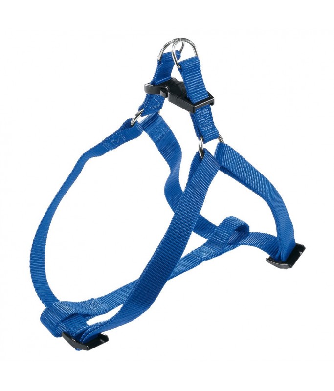 Ferplast Easy P Nylon Dog Harness[Color - Blue, Dimension - 63-94cm x 25mm, Size - XL]