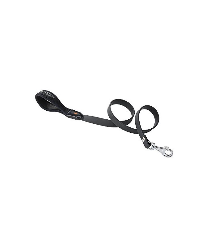 Ferplast Ergoflex G Techno - rubber Dog Leash[Color - Black, Dimension - 25mm x L 55cm]