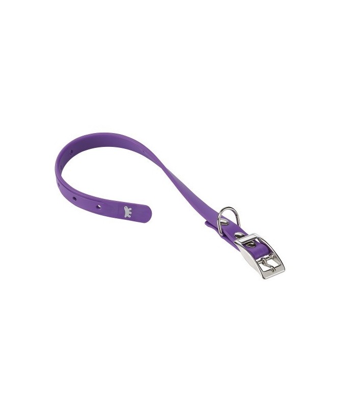 Ferplast Ergoflex CF Techno - rubber Dog Collar[Color - Purple, Dimension - 37-45cm x 24mm]