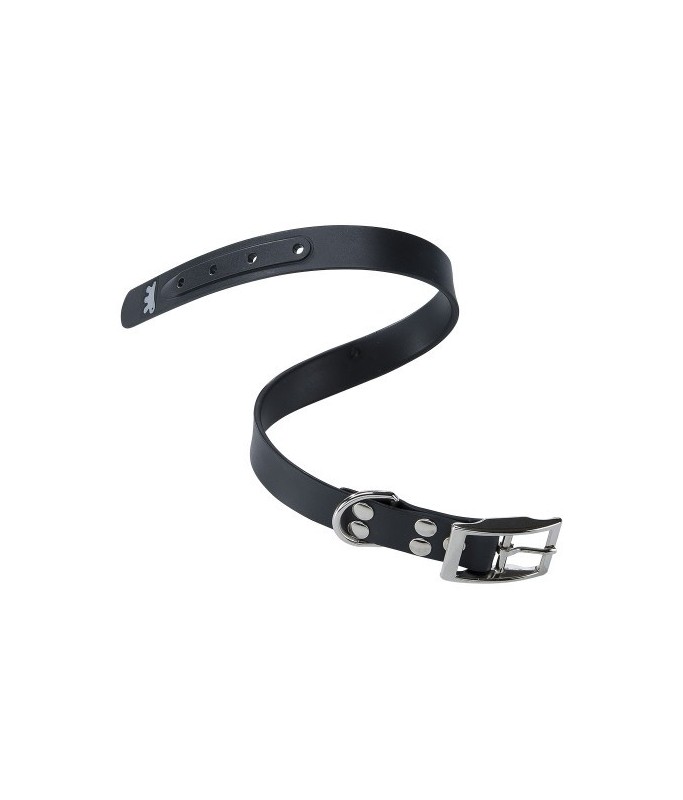 Ferplast Ergoflex CF Techno - rubber Dog Collar[Color - Black, Dimension - 45-53cm x 24mm]
